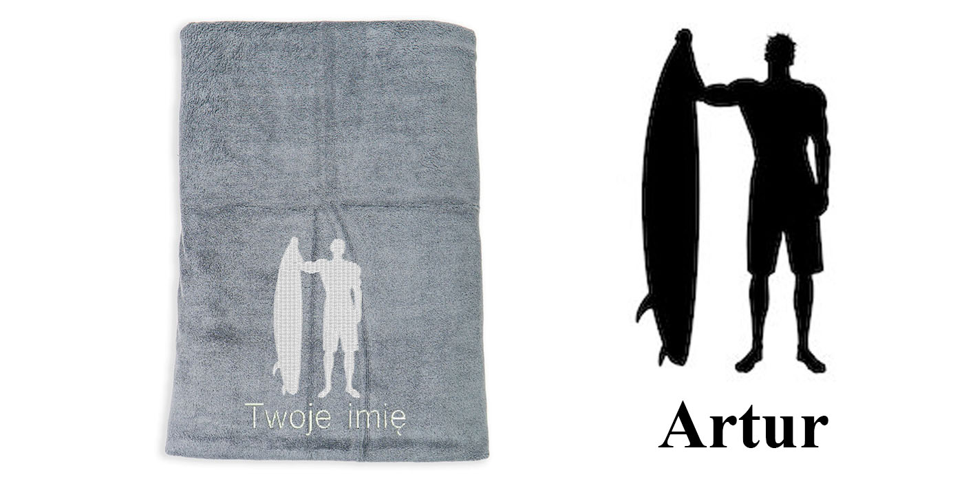 ręcznik szybkoschnący z mikrofibry dla windsurfera